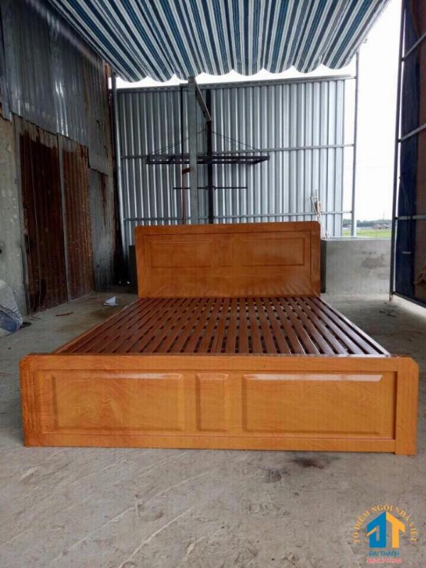 giường sắt kiểu gỗ